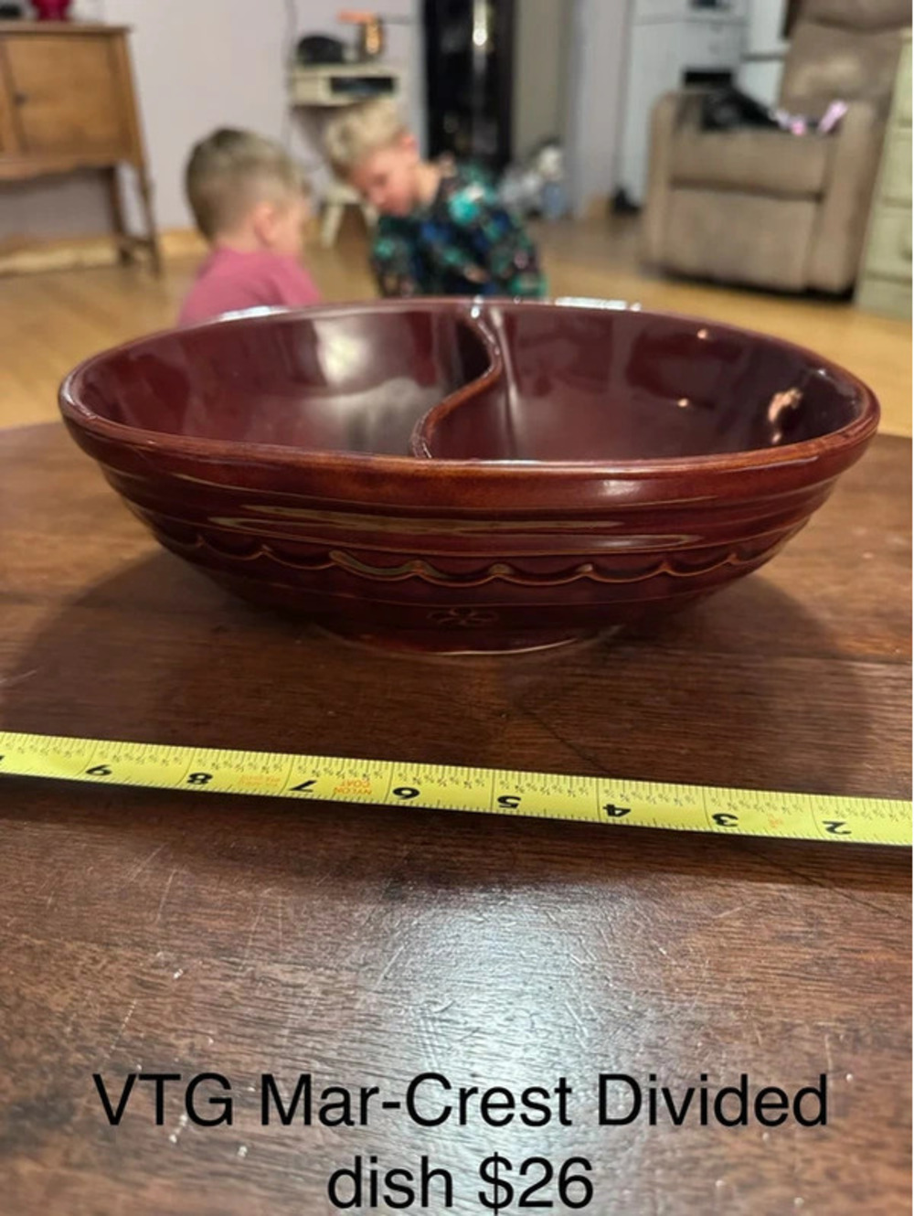 Vintage Mar-Crest divided dish